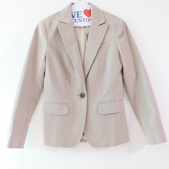 Banana Republic Tan Blazer Tailored Silhouette - Picture 1 of 8